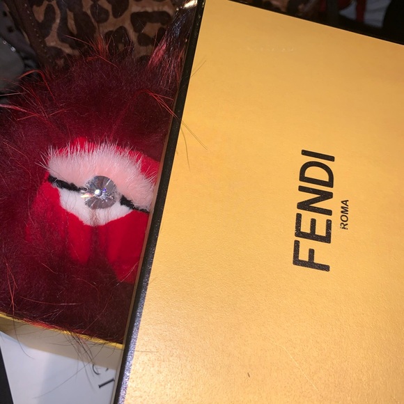 Fendi Limited addition furry keychain Authentic - Picture 5 of 8